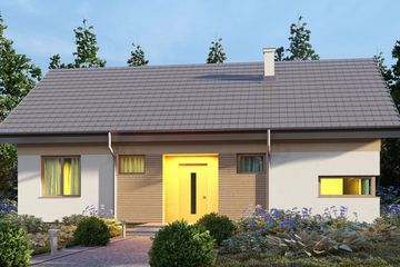  Projekt domu uA5v1 (WCB1167) - projekt domu parterowego - Zdjęcie 2