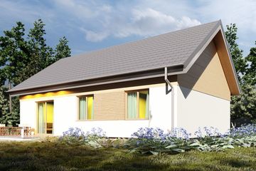  Projekt domu uA5v1 (WCB1167) - projekt domu parterowego - Zdjęcie 3