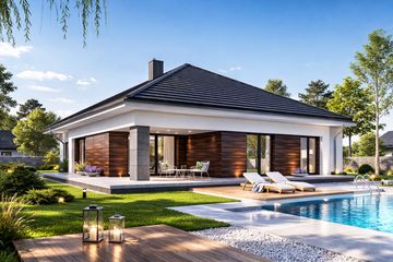  Projekt domu APS 401 (LUA1454) - projekt domu parterowego - Zdjęcie 2