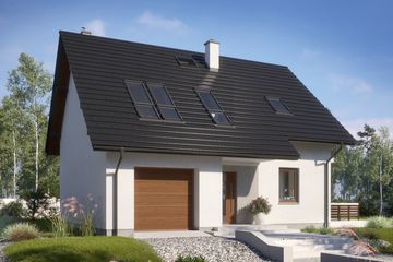  Projekt domu N21-G1 (KKG1012) - projekt domu parterowego z poddaszem - Zdjęcie 1
