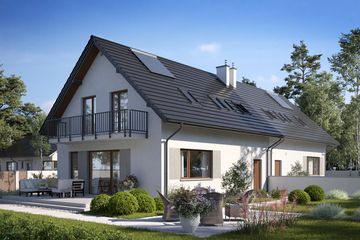  Projekt domu N21-G1 (KKG1012) - projekt domu parterowego z poddaszem - Zdjęcie 6