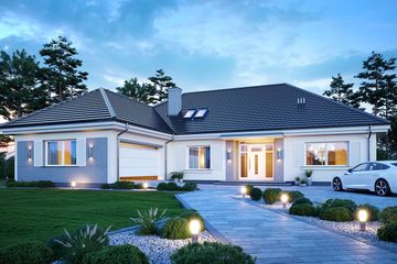  Projekt domu Willa Parkowa 4 wariant B (WAH1967) - projekt domu parterowego - Zdjęcie 2