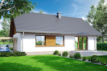  Projekt domu Doppio 2 (WOF1129) - projekt domu parterowego - Zdjęcie 4