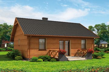  Projekt domu LA PALMA 2 C dom mieszkalny, całoroczny z ogrzewaniem gazowym (SLN2636) - projekt domu parterowego - Zdjęcie 2