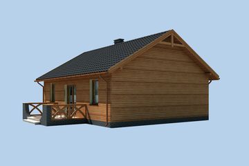  Projekt domu La Palma 2 C dom mieszkalny, całoroczny z ogrzewaniem gazowym (SLN2636) - projekt domu parterowego - Zdjęcie 4