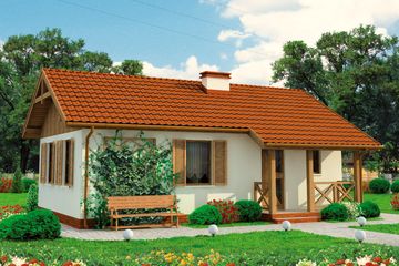  Projekt domu La Palma C szkielet drewniany, dom mieszkalny, całoroczny (SLN2637) - projekt domu parterowego - Zdjęcie 1