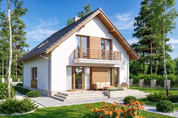  Projekt domu Lungo 3 (WOF1131) - projekt domu parterowego z poddaszem - Zdjęcie 2
