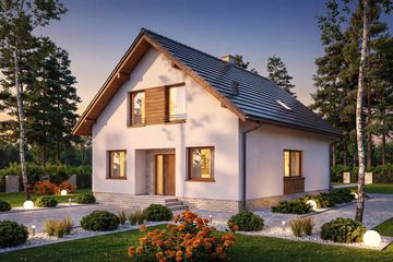  Projekt domu Lungo 3 (WOF1131) - projekt domu parterowego z poddaszem - Zdjęcie 3