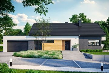  Projekt domu HomeKoncept 44 G2 (KRX1099) - projekt domu parterowego - Zdjęcie 1