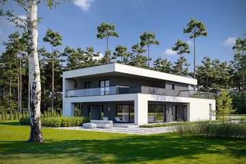  Projekt domu Precyzyjny D59 (WWB1067) - projekt domu z pełnym piętrem - Zdjęcie 3