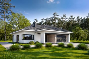  Projekt domu Określony D63 (WWB1070) - projekt domu parterowego - Zdjęcie 3