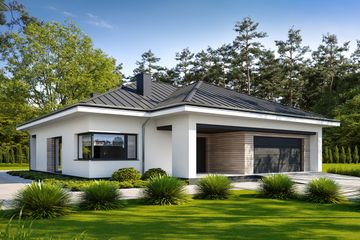  Projekt domu Określony D63 (WWB1070) - projekt domu parterowego - Zdjęcie 1