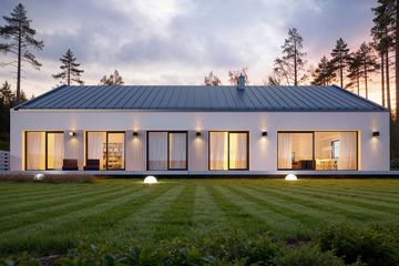 Projekt domu Alfi - parterowy dom o powierzchni 158,86 m², dach dwuspadowy - ujęcie 4