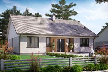  Projekt domu KA78 war.1 SZ (PKT1207) - projekt domu parterowego - Zdjęcie 1