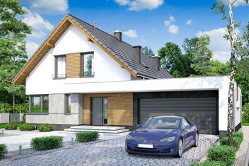  Projekt domu Pomelo (WOF1132) - projekt domu parterowego z poddaszem - Zdjęcie 1