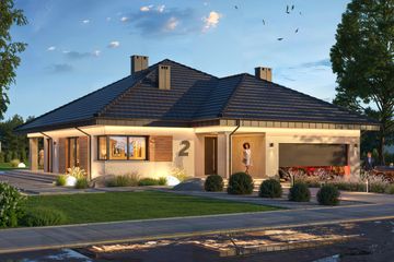 Projekt domu Fabian 3 - parterowy dom o powierzchni 148,80 m², dach namiotowy - ujęcie 6