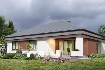  Projekt domu uA9v1 (WCB1178) - projekt domu parterowego - Zdjęcie 4