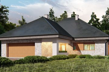  Projekt domu uA9v2 (WCB1182) - projekt domu parterowego - Zdjęcie 1