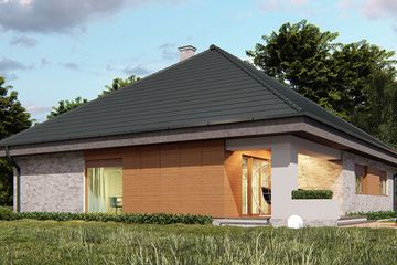  Projekt domu uA9v2 (WCB1182) - projekt domu parterowego - Zdjęcie 3