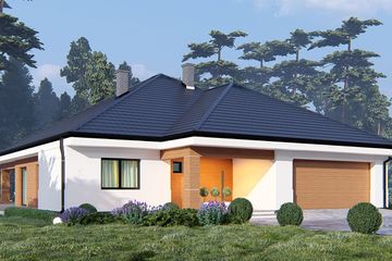  Projekt domu uA8v5 (WCB1185) - projekt domu parterowego - Zdjęcie 1