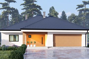  Projekt domu uA8v5 (WCB1185) - projekt domu parterowego - Zdjęcie 2