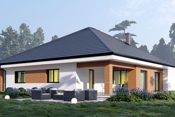  Projekt domu uA8v5 (WCB1185) - projekt domu parterowego - Zdjęcie 4