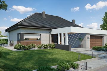  Projekt domu HomeKoncept 26 wariant 03 (KRX1105) - projekt domu parterowego - Zdjęcie 4