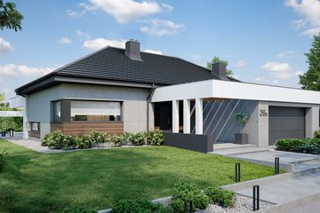  Projekt domu HomeKoncept 26 wariant 02 (KRX1104) - projekt domu parterowego - Zdjęcie 4