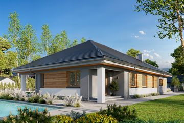  Projekt domu Koniczynka Rex G2 (1663) (KRD2812) - projekt domu parterowego - Zdjęcie 4