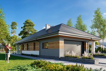 Projekt domu Koniczynka Rex G2 (1663) (KRD2812) - projekt domu parterowego - Zdjęcie 5