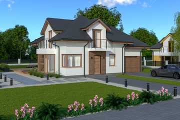  Projekt domu Sej-pro 008 energo (ELW1010) - projekt domu parterowego z poddaszem - Zdjęcie 1