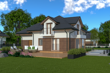  Projekt domu Sej-pro 008 energo (ELW1010) - projekt domu parterowego z poddaszem - Zdjęcie 2