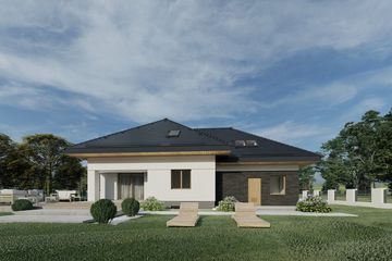  Projekt domu Sej-pro 024 energo (ELW1016) - projekt domu parterowego z poddaszem - Zdjęcie 3