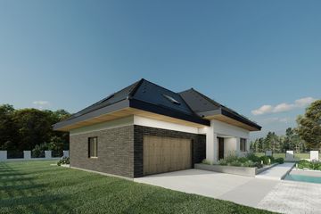  Projekt domu Sej-pro 024 energo (ELW1016) - projekt domu parterowego z poddaszem - Zdjęcie 2