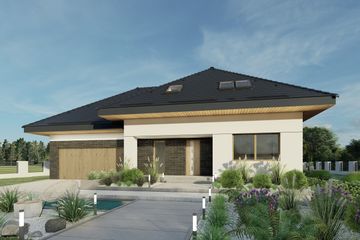  Projekt domu Sej-pro 024 energo (ELW1016) - projekt domu parterowego z poddaszem - Zdjęcie 1