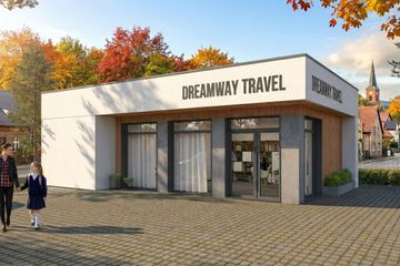  Projekt budynku usługowego Lapideus I (SLS1154) - projekt budynku parterowego - Zdjęcie 1