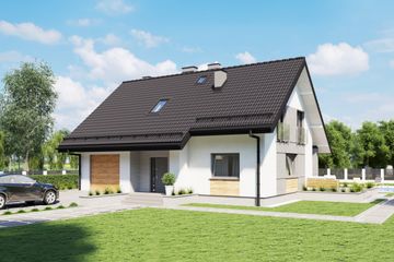  Projekt domu Jestem u siebie (GDF1000) - projekt domu parterowego z poddaszem - Zdjęcie 4