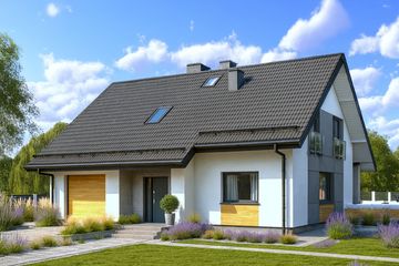  Projekt domu Jestem u siebie (GDF1000) - projekt domu parterowego z poddaszem - Zdjęcie 1