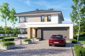 Projekt domu Fresco - z pełnym piętrem dom o powierzchni 162 m², dach czterospadowy - ujęcie 2