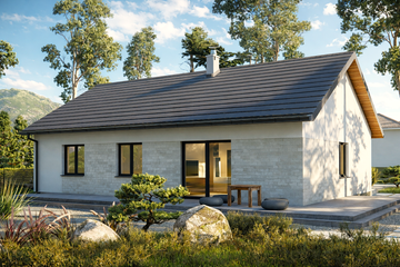  Projekt domu KP-121 (LUB1003) - projekt domu parterowego - Zdjęcie 2