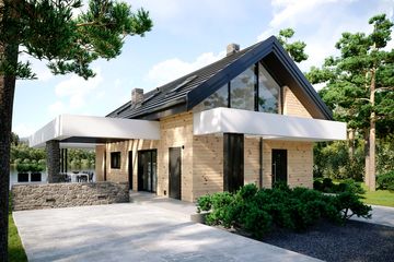  Projekt domu HomeKoncept 66 (KRX1106) - projekt domu parterowego z poddaszem - Zdjęcie 6