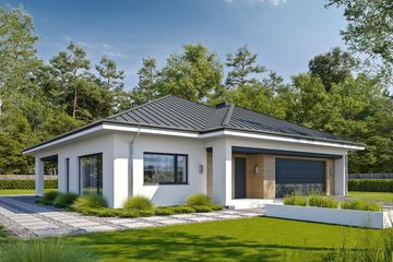  Projekt domu Pewny D65 (WWB1073) - projekt domu parterowego - Zdjęcie 1