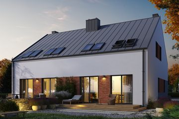  Projekt domu Eco 17 dwulokalowy (WOZ1034) - projekt domu parterowego z poddaszem - Zdjęcie 1