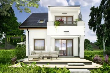  Projekt domu Paweł i Gaweł 2B (WRD2827) - projekt domu parterowego z poddaszem - Zdjęcie 5