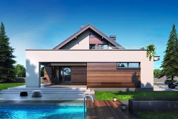  Projekt domu Gusto II 2G (BSB1162) - projekt domu parterowego z poddaszem - Zdjęcie 1