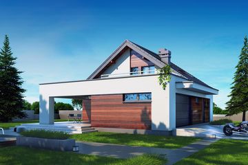  Projekt domu Gusto II 2G (BSB1162) - projekt domu parterowego z poddaszem - Zdjęcie 3
