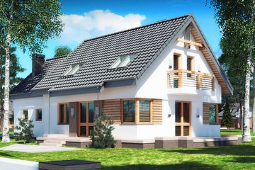  Projekt domu Guliwer N 2G (BSB1159) - projekt domu parterowego z poddaszem - Zdjęcie 2