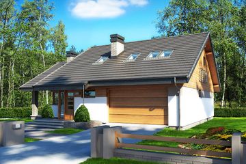  Projekt domu Maja II 2G (BSB1158) - projekt domu parterowego z poddaszem - Zdjęcie 2