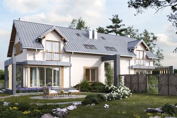  Projekt domu Emilia Grota Duolit (1670) (KRD2816) - projekt domu parterowego z poddaszem - Zdjęcie 3