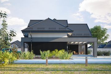  Projekt domu Tiala 10 (KKF1027) - projekt domu parterowego z poddaszem - Zdjęcie 3